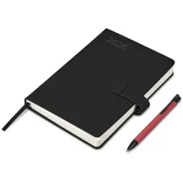Altitude Enterprise A5 2026 Diary & Zeta Pen Set Red